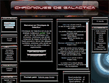 Tablet Screenshot of chroniquesgalactica.org